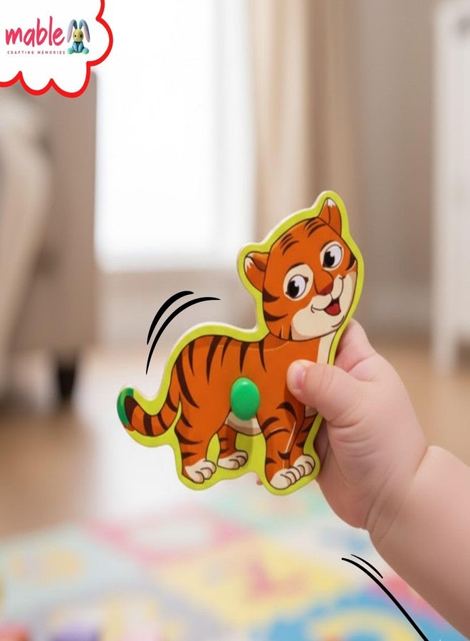 MABLE Wildlife Learning Puzzle for Kids | Animal Identification Educational Cardboard Puzzle Toy for Toddlers Boys & Girls Age 2+ - Image 3